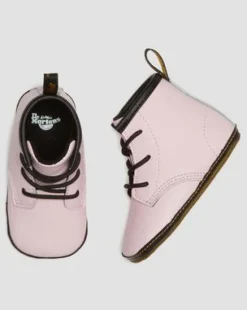 Newborn 1460 Auburn Leather -tossut in Pale Pink