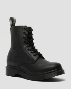 1460 Pascal Mono Lace Up Boots in Musta