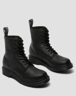 1460 Pascal Mono Lace Up Boots in Musta