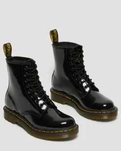 1460 Patent Leather Lace Up -maiharit in Musta