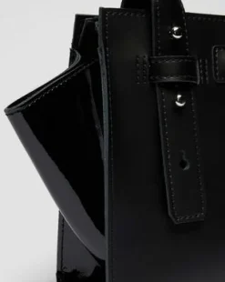 Pieni nahkainen Tote Bag in Musta