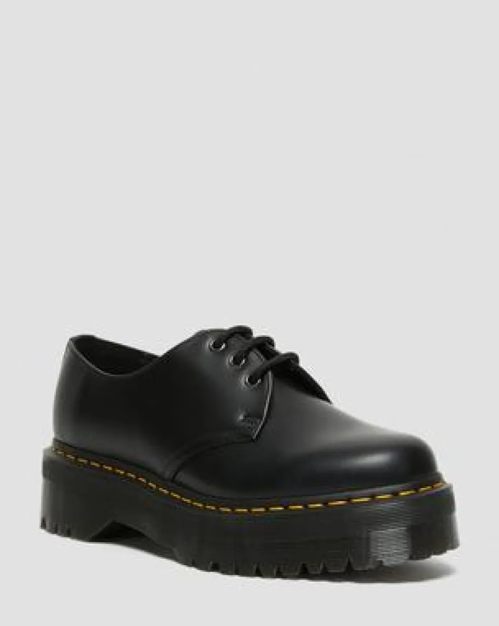 1461 Quad Smooth Leather Platform -kengät in Musta
