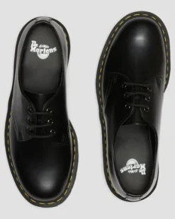 1461 Quad Smooth Leather Platform -kengät in Musta