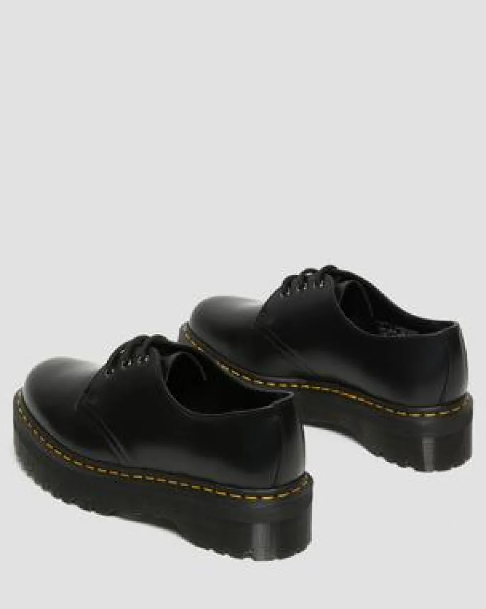 1461 Quad Smooth Leather Platform -kengät in Musta