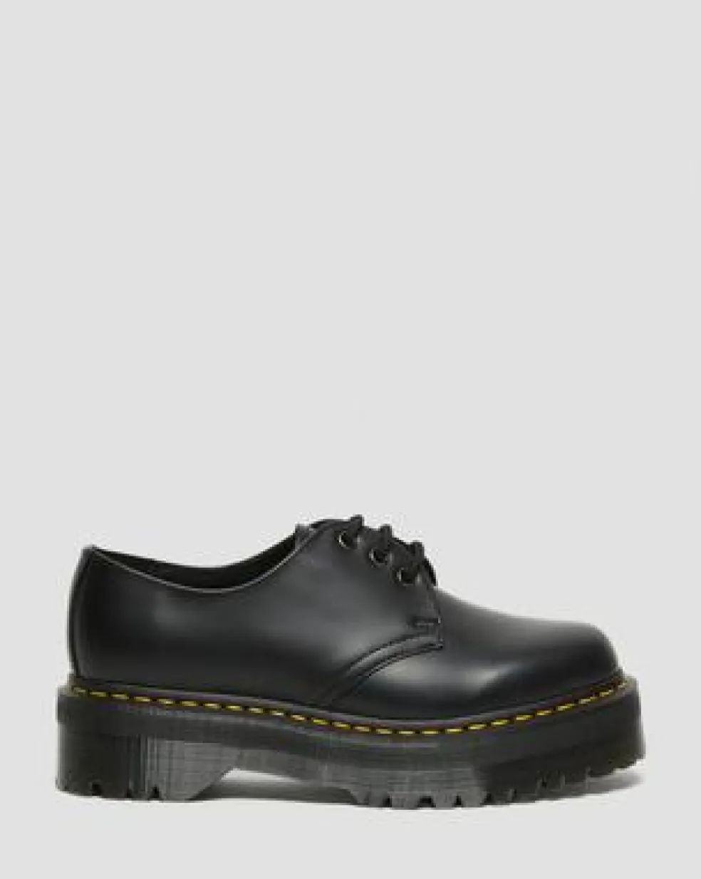 1461 Quad Smooth Leather Platform -kengät in Musta