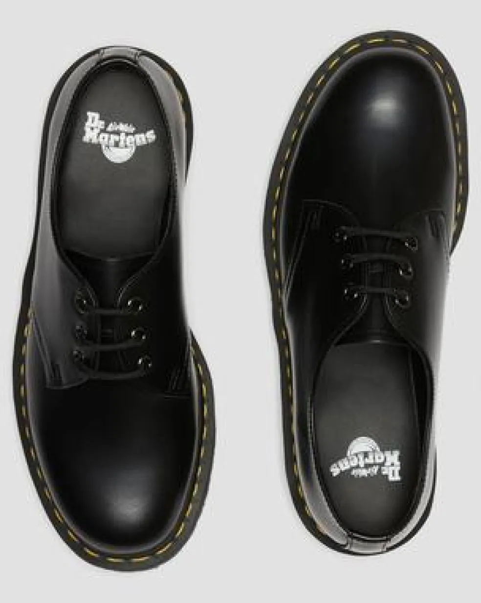 1461 Quad Smooth Leather Platform -kengät in Musta