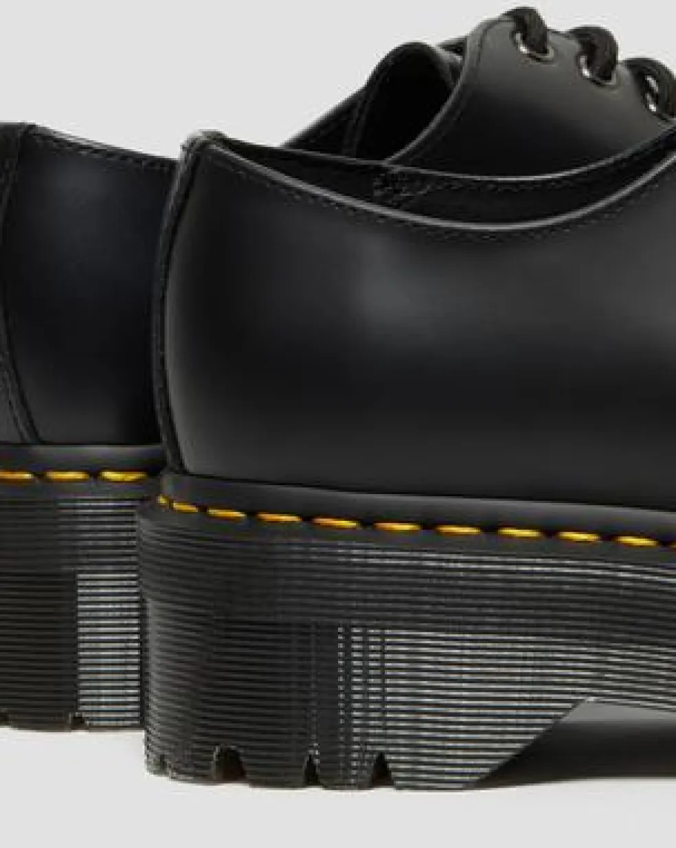 1461 Quad Smooth Leather Platform -kengät in Musta