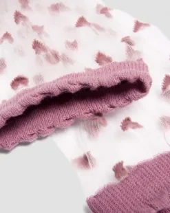 Short Heart Mesh Organic Cotton Blend -sukat in Dusty Rose Pink
