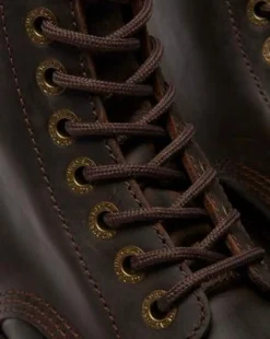 Sinclair Crazy Horse Leather Platform -maiharit in Tummanruskea