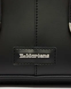 Small Kiev Leather Tote Bag in Musta