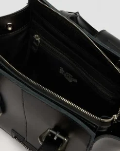 Small Kiev Leather Tote Bag in Musta