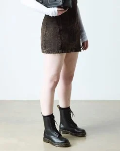 1490 Smooth Leather High Lace Up -maiharit in Musta