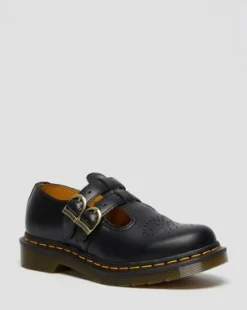 8065 Smooth Leather Mary Jane -kengät in Musta