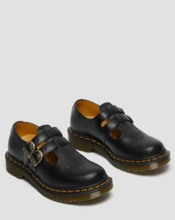 8065 Smooth Leather Mary Jane -kengät in Musta