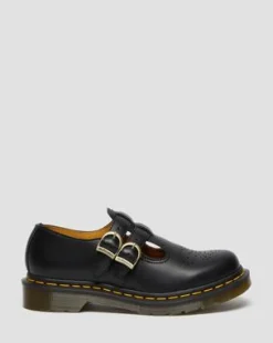 8065 Smooth Leather Mary Jane -kengät in Musta