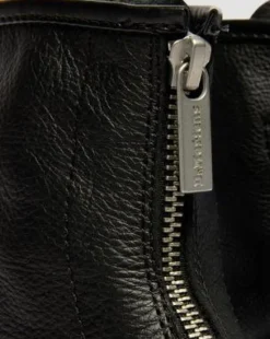 1460 Soft Leather Zip Up -maiharit in Musta