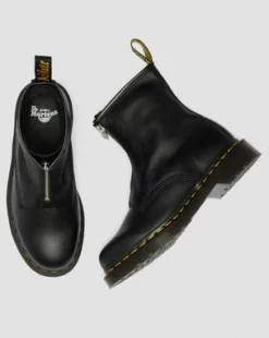 1460 Soft Leather Zip Up -maiharit in Musta