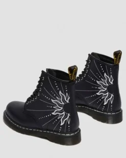 1460 Solar Flare Reclaimed Leather-maiharit in Musta & Valkoinen