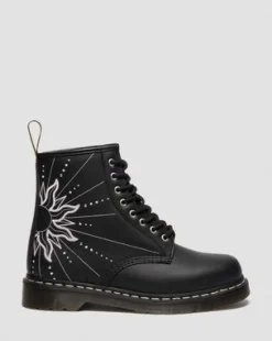 1460 Solar Flare Reclaimed Leather-maiharit in Musta & Valkoinen