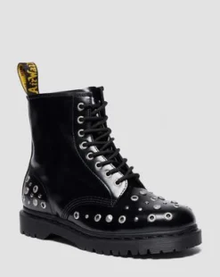 1460 STUDDED BUTTERO LEATHER -MAIHARIT in Musta