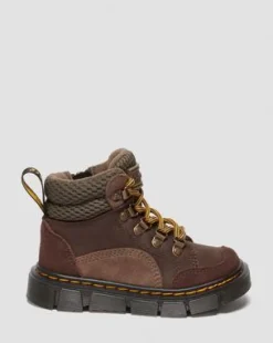 Taaperoiden Raffe Leather & Suede -maiharit in Tummanruskea
