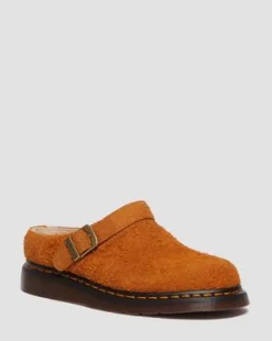 Tekoturkisvuoratut Isham Faux Shearling Suede -lipokkaat in Pecan Brown