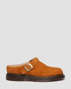 Tekoturkisvuoratut Isham Faux Shearling Suede -lipokkaat in Pecan Brown