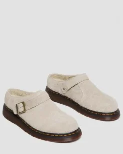 Tekoturkisvuoratut Isham Faux Shearling Suede -lipokkaat in Vintage Taupe