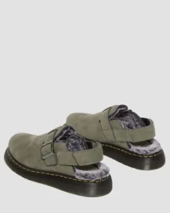 Tekoturkisvuoratut Jorge II Faux Fur -lipokkaat in Nickel Grey