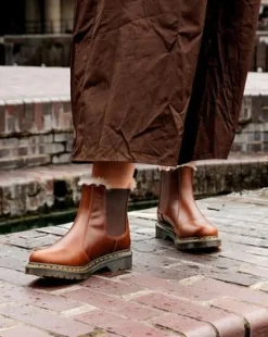 Tekoturkisvuoratut 2976 Leonore Chelsea -Bootsit in Butterscotch