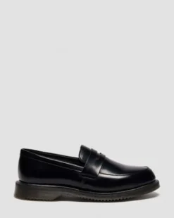 Temara Polished Smooth -kiiltävänahkaiset loaferit in Musta