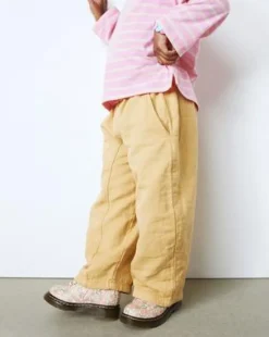 Toddler 1460 Floral Leather Boots in Pilvenvalkoinen