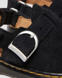 Toddler Jorgie Suede Mules in Musta
