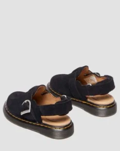 Toddler Jorgie Suede Mules in Musta