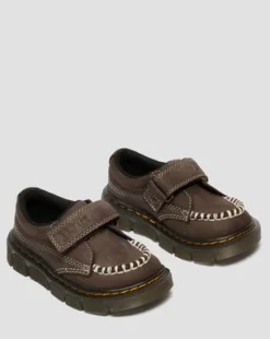 Toddler Raffe Strap Tumbled Nubuck Strap -kengät in Tummanruskea