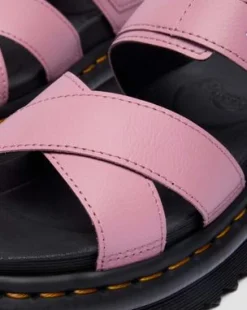 Voss II Athena Leather Strap -sandaalit in Dusty Rose Pink
