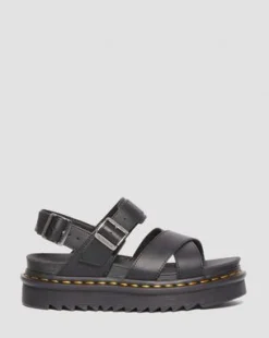 Voss II Athena Leather Strap -sandaalit in Musta