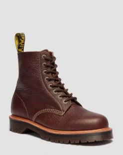1460 Wild Grain Leather -maiharit in Sepia Brown