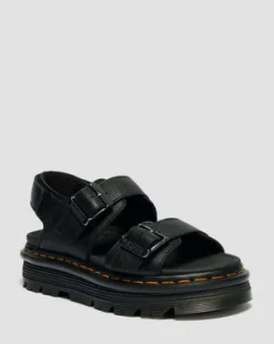 Zebzag Pisa Leather Platform -sandaalit in Musta