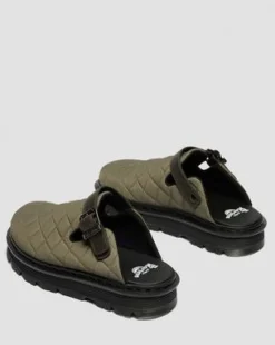 Zebzag Quilted Canvas Platform -lipokkaat in Dms Oliivi