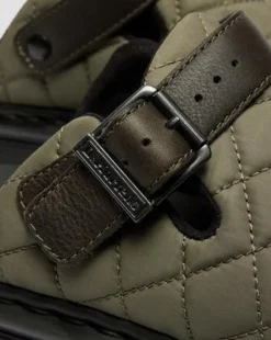 Zebzag Quilted Canvas Platform -lipokkaat in Dms Oliivi