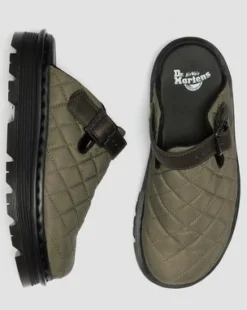 Zebzag Quilted Canvas Platform -lipokkaat in Dms Oliivi