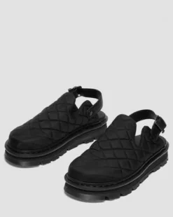 Zebzag Quilted Canvas Platform -lipokkaat in Musta