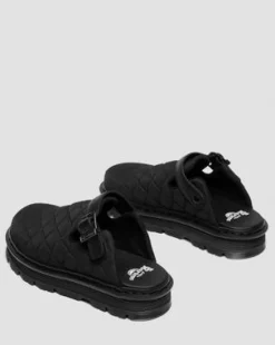 Zebzag Quilted Canvas Platform -lipokkaat in Musta