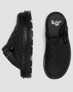 Zebzag Quilted Canvas Platform -lipokkaat in Musta