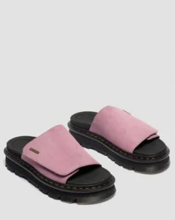 Zebzag Suede Platform Slides -sandaalit in Dusty Rose Pink