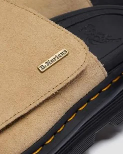 Zebzag Suede Platform Slides -sandaalit in Gyldenbrun