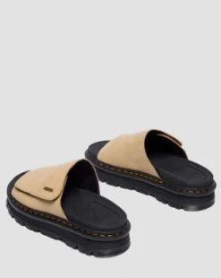 Zebzag Suede Platform Slides -sandaalit in Gyldenbrun