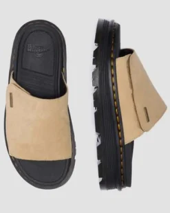 Zebzag Suede Platform Slides -sandaalit in Gyldenbrun