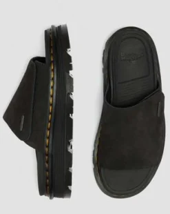 Zebzag Suede Platform Slides -sandaalit in Musta